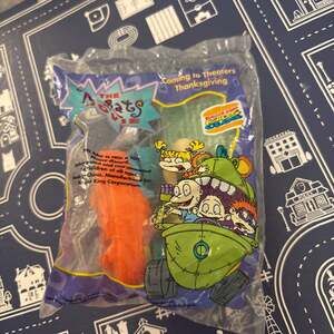 Vintage 1998 Burger King Kids Club Rugrats Movie Monkey Mayhem Wind Up Toy New i